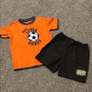 Jumping beans/fisher price, 24mo, shirt and shorts